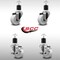 Service Caster 3'' SS Nylon Wheel Swivel 1-7/8'' Expanding Stem Caster Set 2 Brakes, 4PK SCC-SSEX20S314-NYS-2-TLB-2-178 - alternate 5